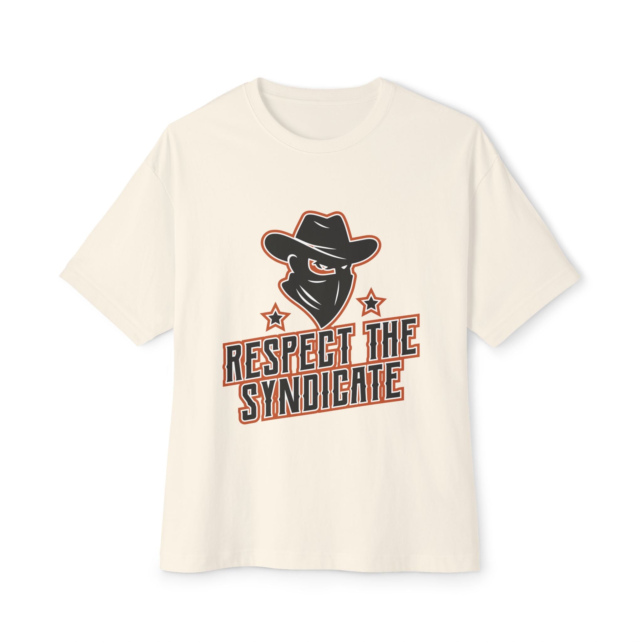 Unisex Oversized Graphic Tee, Respect The Syndicate Shirt, Casual Streetwear for Him and Her, Trendy Summer Essential