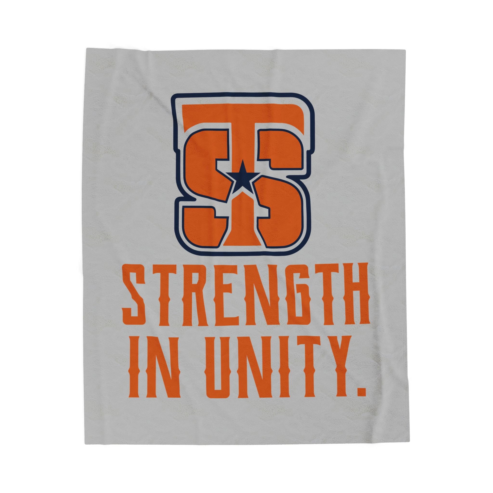 Unity Strength Velveteen Plush Blanket, Cozy Throw, Home Decor Blanket, Sports Team Gift, Strength in Unity