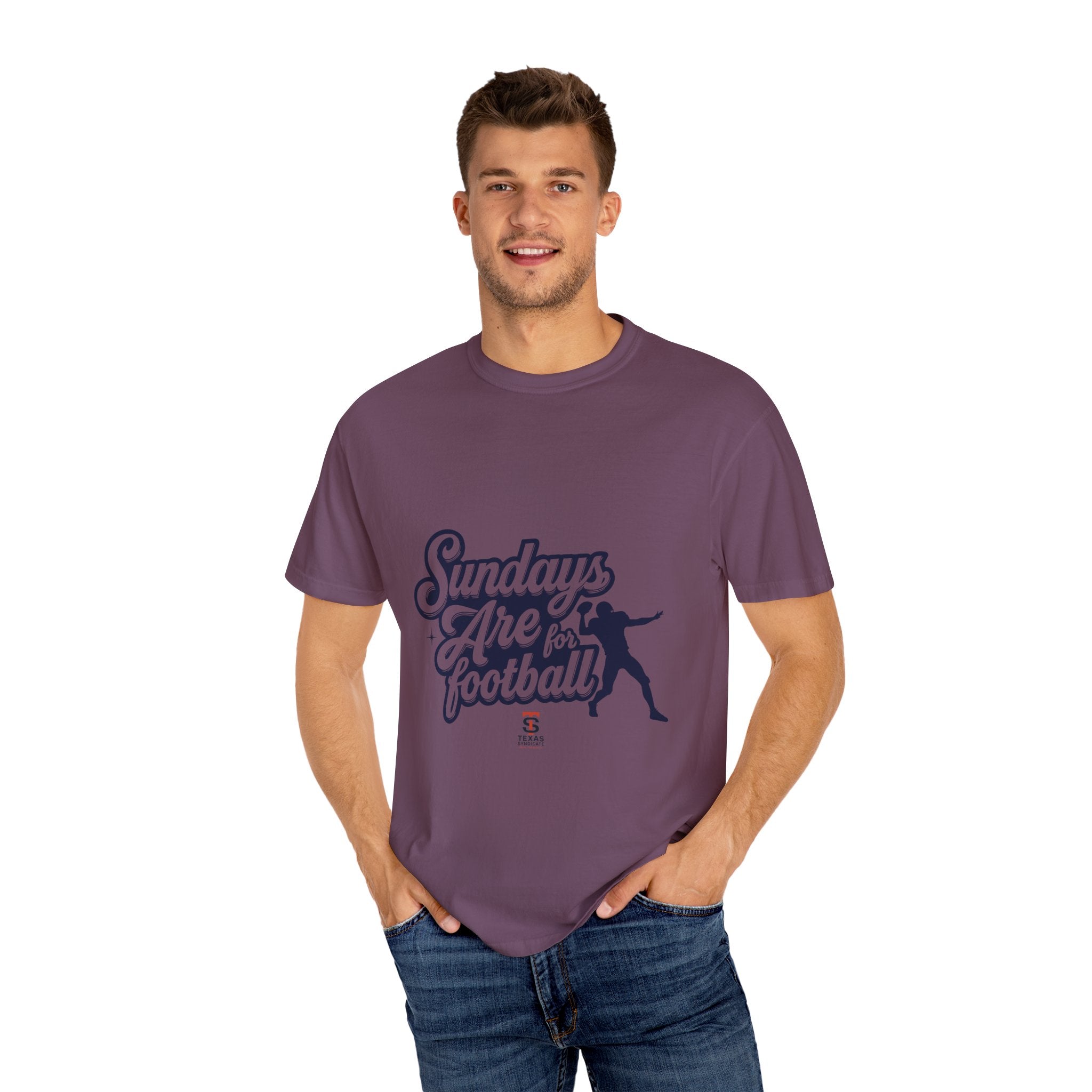 Football Sunday T-Shirt, Unisex Garment-Dyed Tee for Game Day, Casual Wear, Sports Fan Gift, Sunday Football Shirt