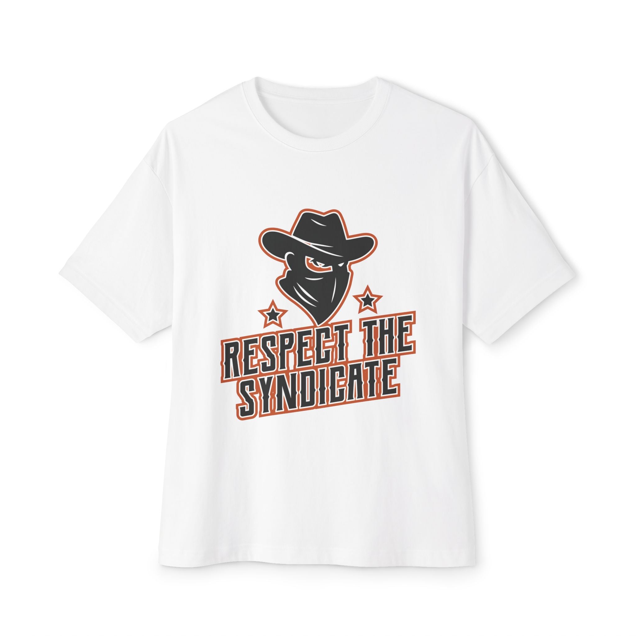 Unisex Oversized Graphic Tee, Respect The Syndicate Shirt, Casual Streetwear for Him and Her, Trendy Summer Essential