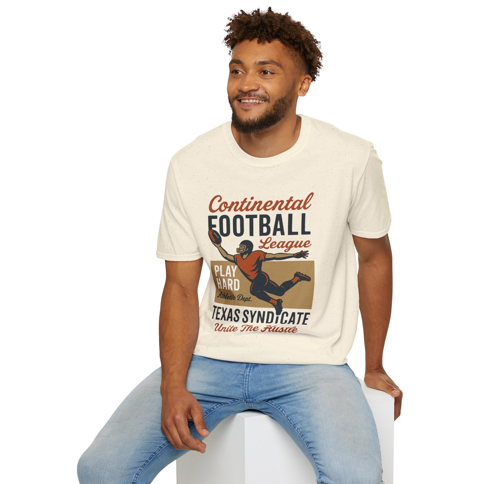 Vintage Football League Unisex T-Shirt - Play Hard