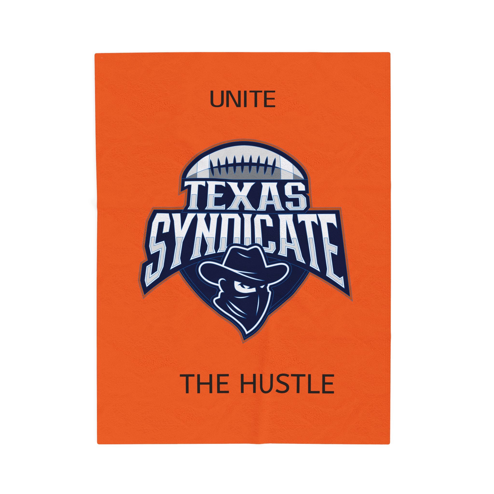 Texas Syndicate Velveteen Plush Blanket, Cozy Throw, Sports Fan Gift, Warm Blanket, Team Spirit Decor, Football Season Essentials