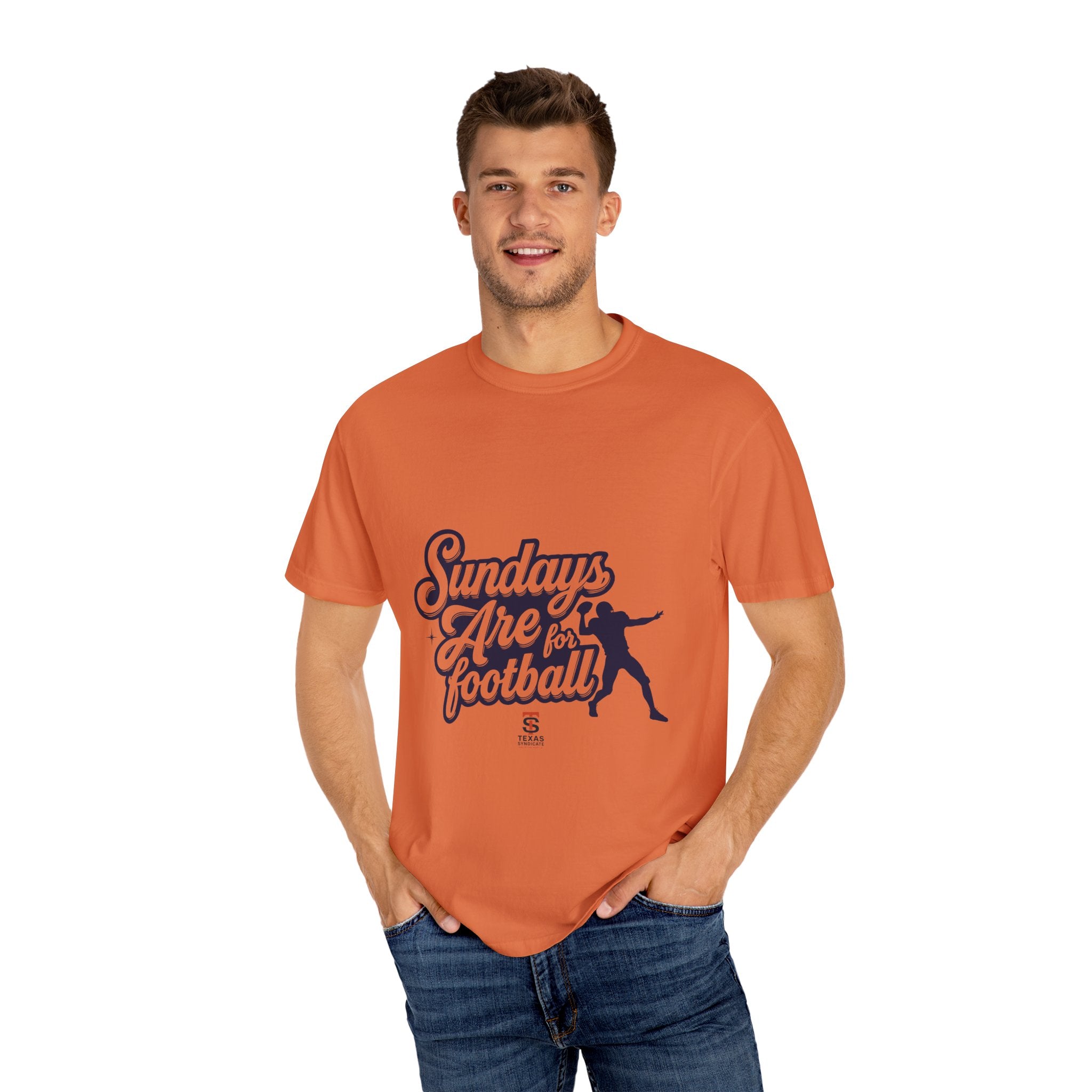 Football Sunday T-Shirt, Unisex Garment-Dyed Tee for Game Day, Casual Wear, Sports Fan Gift, Sunday Football Shirt