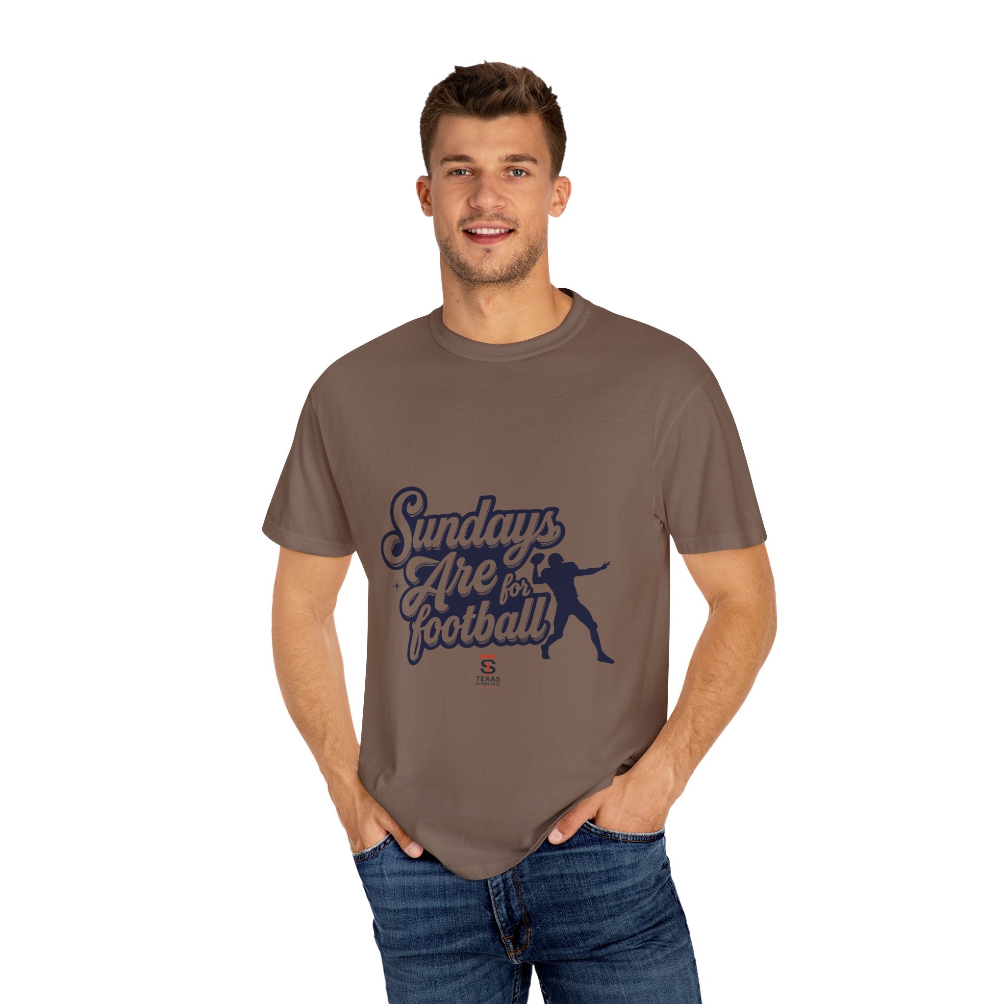 Football Sunday T-Shirt, Unisex Garment-Dyed Tee for Game Day, Casual Wear, Sports Fan Gift, Sunday Football Shirt